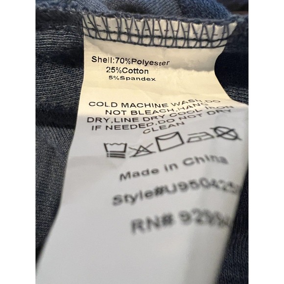 SIMPLE by Suzanne Betro Womens Dress Blue Knit Hooded Comfort Size 1X - Picture 4 of 4